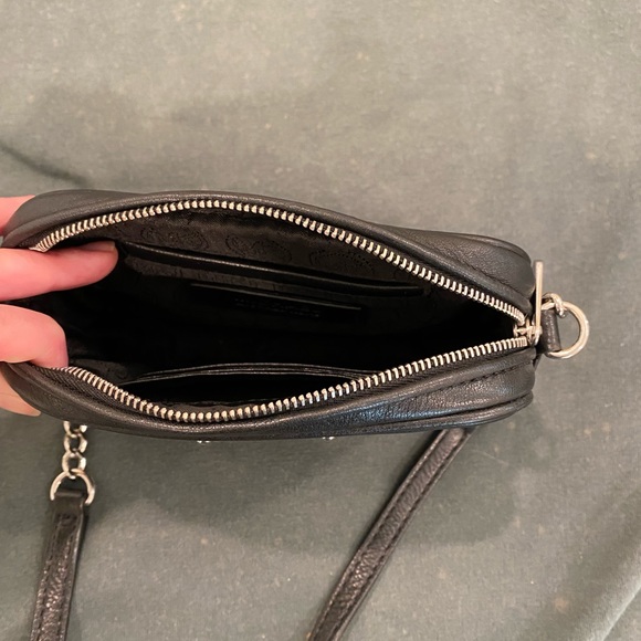 Black Leather Michael Kors Hamilton Small Crossbody Bag - Picture 3 of 3